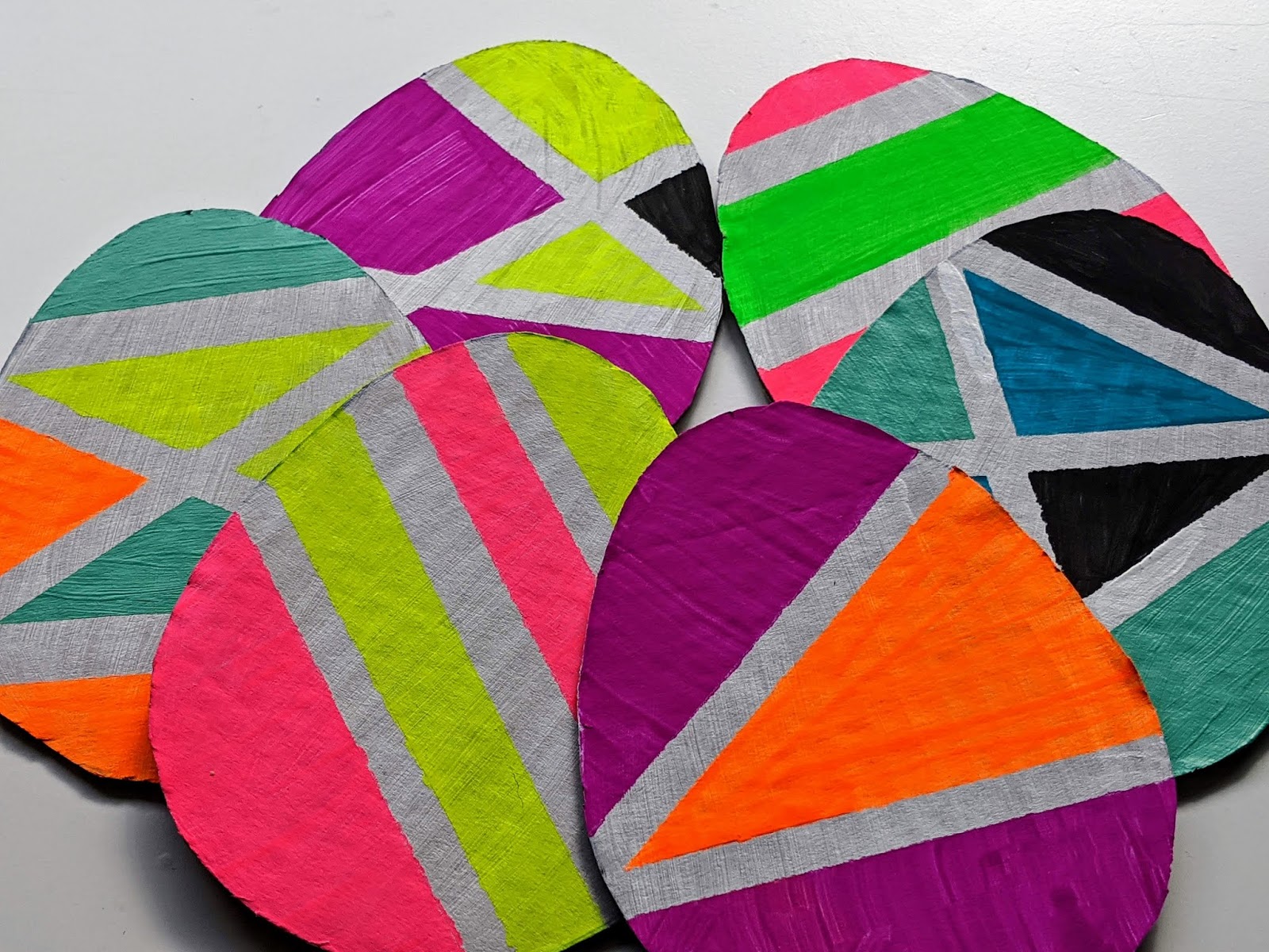 Easy Colorful Cardboard Easter Eggs for Kids Crafting A Fun Life