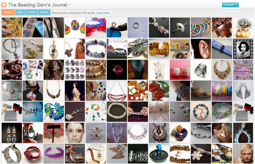 Interactive and Pictorial Views of the Beading Gem's Journal The