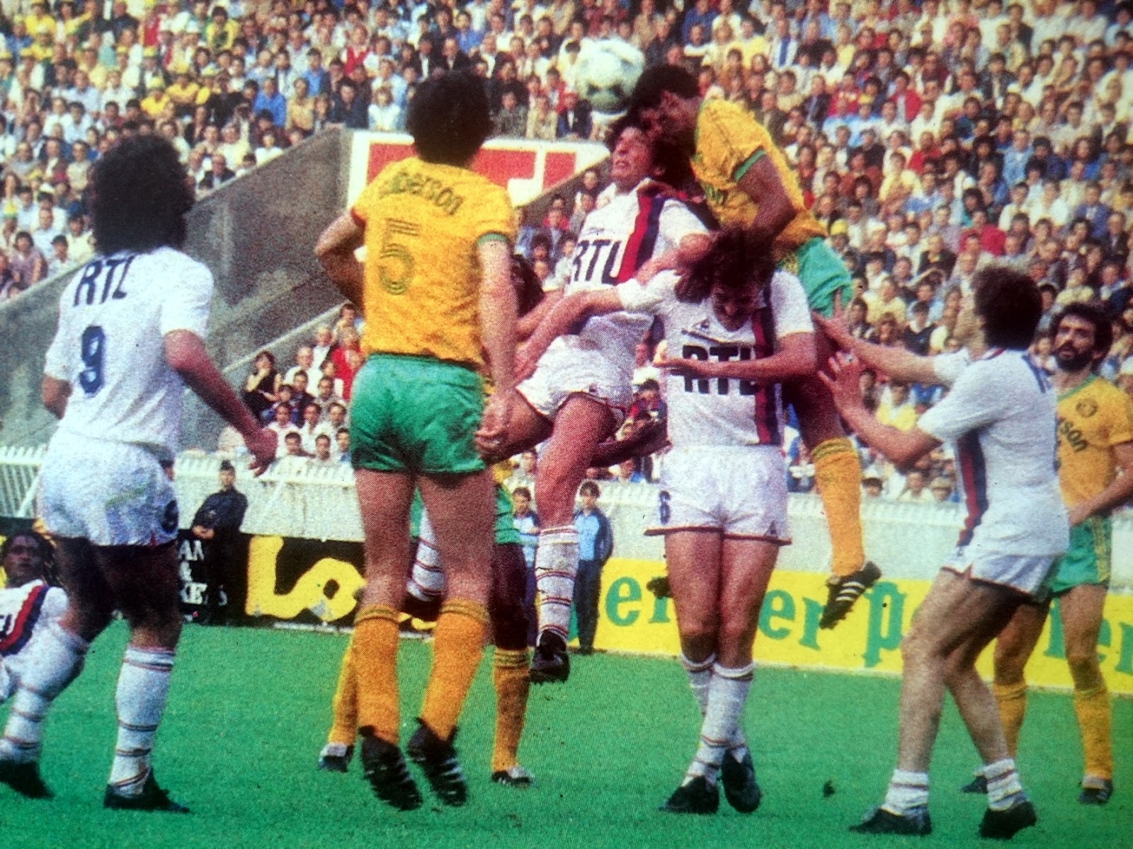 Finale coupe de France 1983. PSGNANTES. THE VINTAGE FOOTBALL CLUB