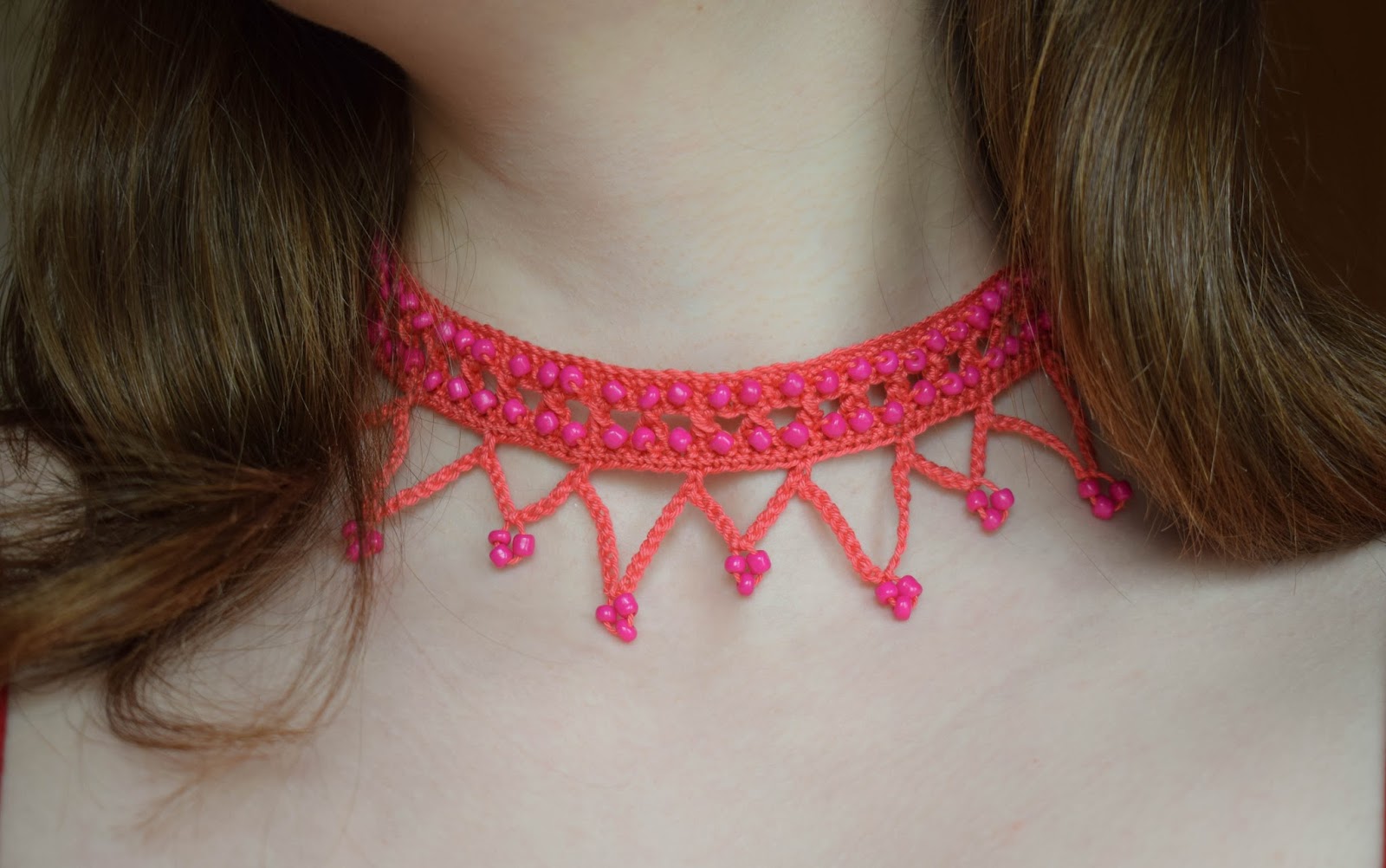 Crochet choker for woman