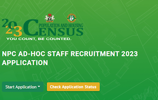 www.nationalpopulation.gov.ng to apply NPC Recruitment Portal 2022