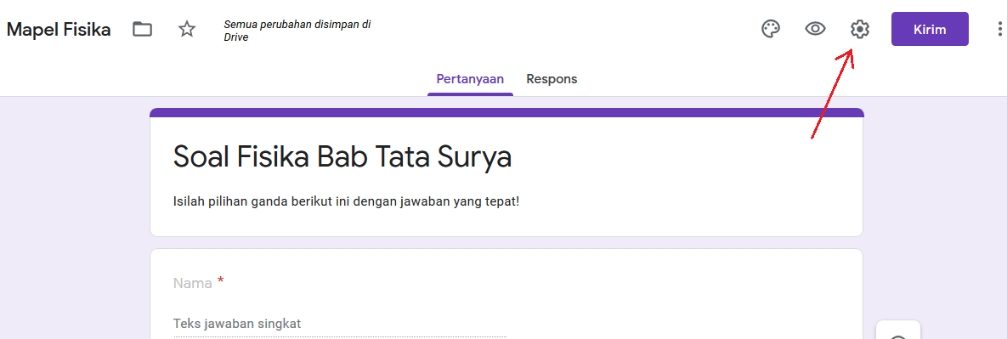 Cara Membuat Kuesioner Skor Penilaian Di Google Forms Klik Refresh