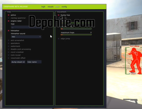 Counter Strike GO Creepware Menu Aim, ESP, Bhop Hilesi 2020