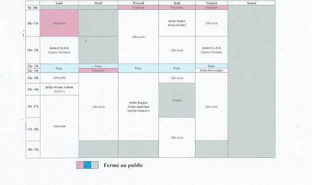 semaine du 04 au 08 décembre 2017