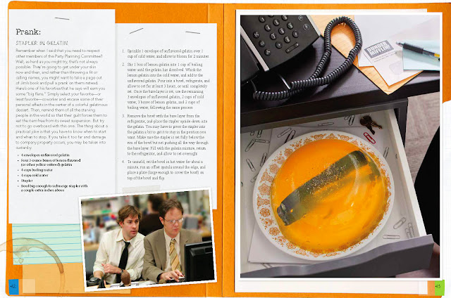 Insight Editions THE OFFICE The Official Party Planning Guide to Planning Parties Stapler in Jello