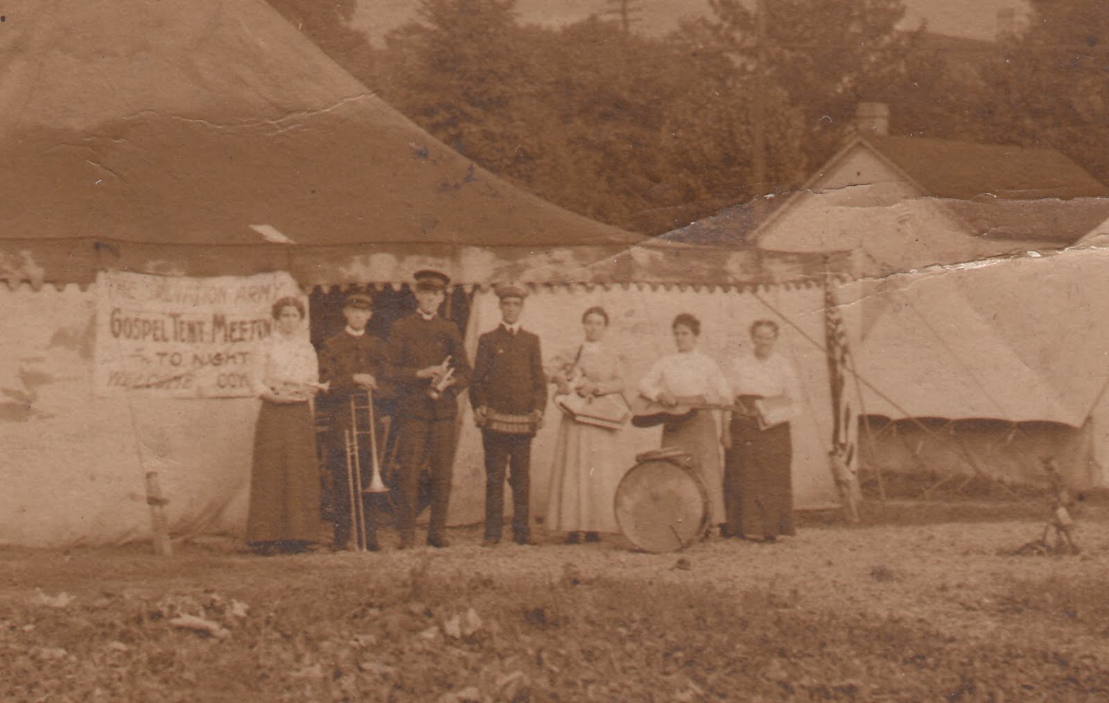old time religion by Jim Linderman Gospel Tent Revival with the Salvation Army Band old time