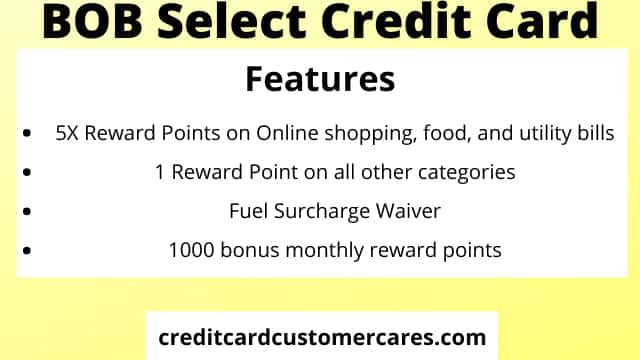 BoB Select Credit Card