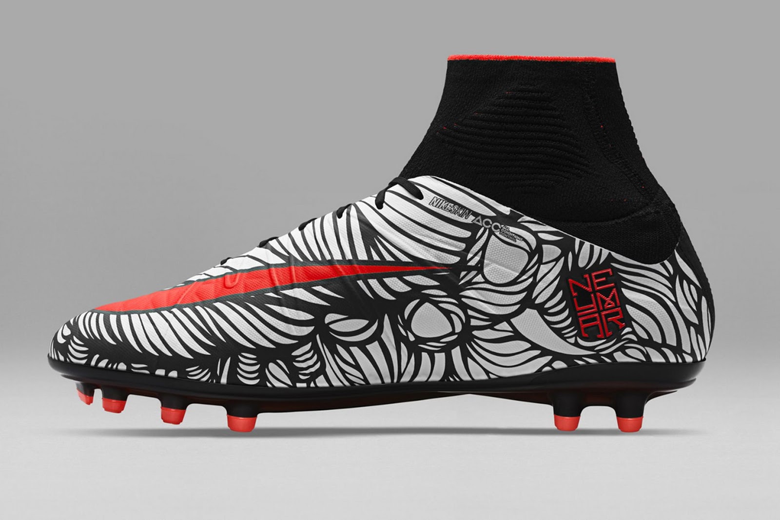 Neymar unveil's Ousadia Algeria Nike boots.