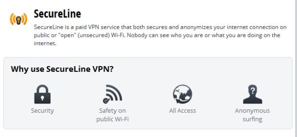 Paid vpn. Fineline Security.