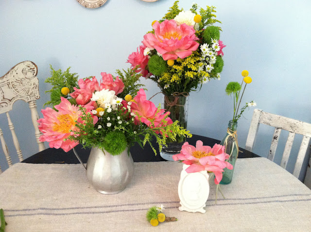 DIY summer wedding florals