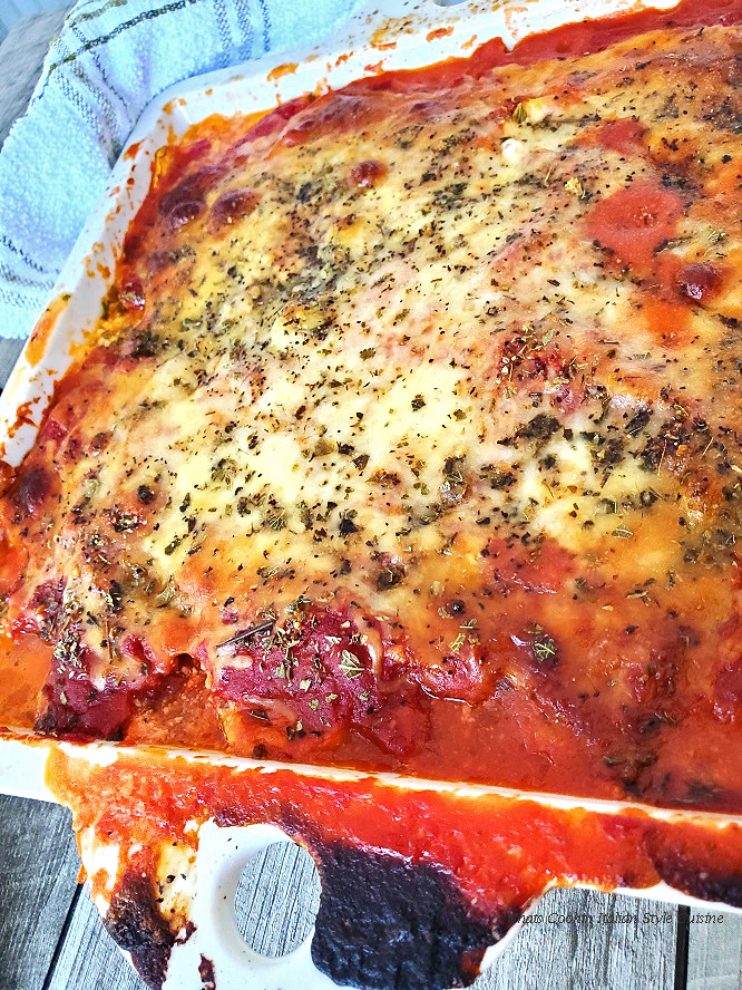 Baked Zucchini Ricotta Casserole What's Cookin' Italian Style Cuisine