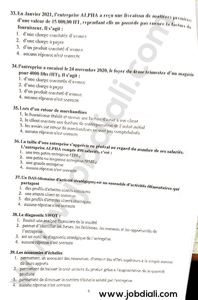 Exemple Concours Rédacteur Judiciaire 3ème grade Gestion des