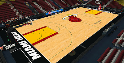NBA 2K14  Heat HD Texture Court Mod