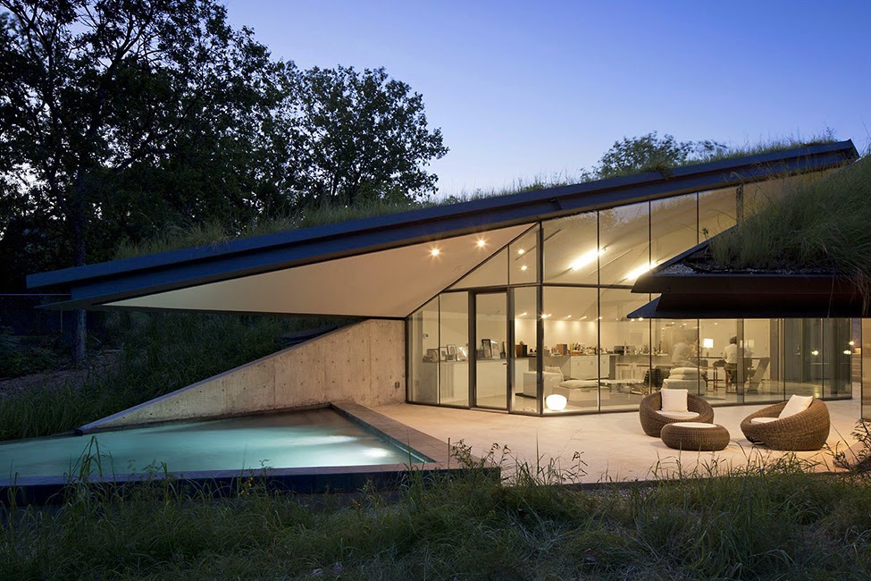 Современная землянка проект