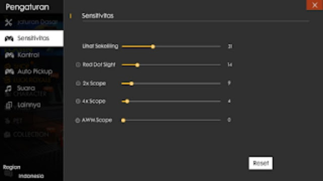 Setting Senstivitas ala Budi01 Gaming Terbaik