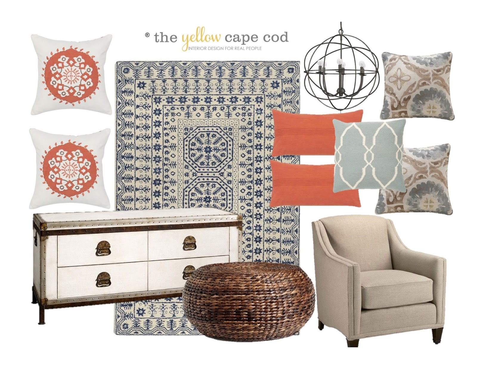 The Yellow Cape Cod Liz S Fresh Style Family Room