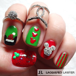 christmas nails mickey merry disney nail mouse designs manicure another too shot