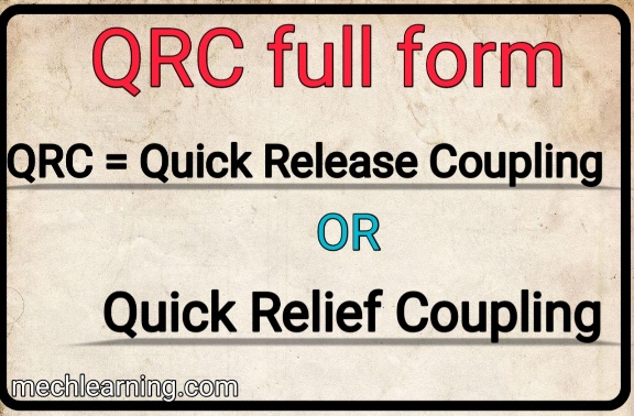 What is the full form of q r c in mechanical engineering?