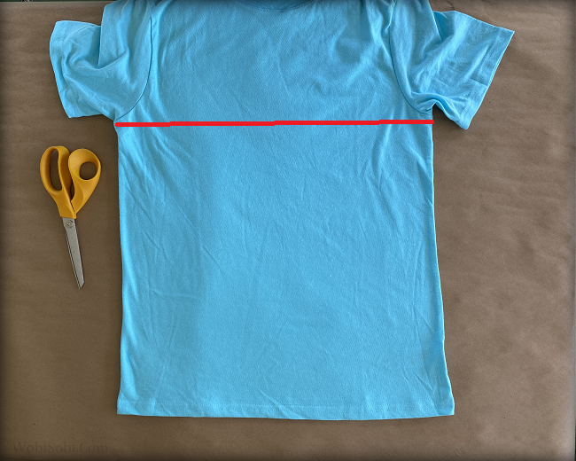 WobiSobi: Upside down Tee, Turned into a Halter.