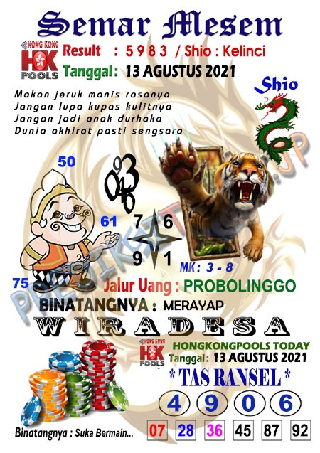 Syair Hongkong 13 Agustus 2021 Markas Syair Markas Syair