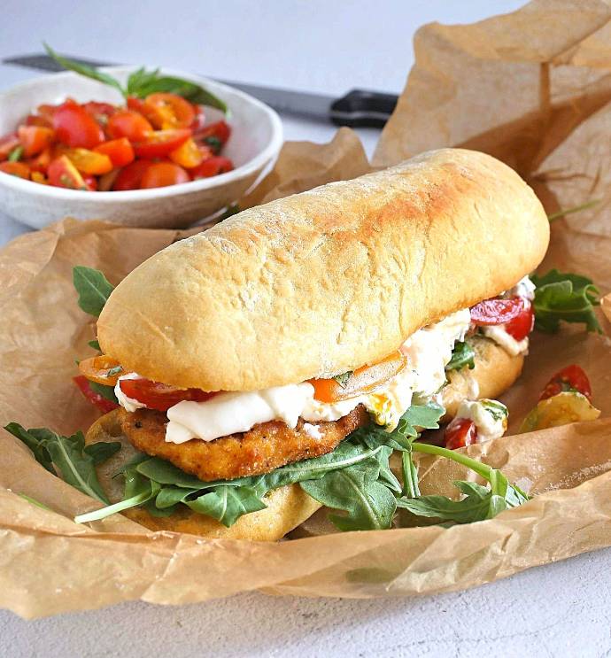 Hungry Couple Breaded Veal Cutlet Sandwich