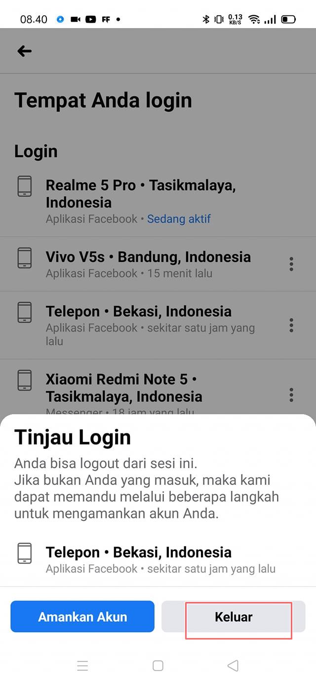 Cara Mengeluarkan Logout Akun Facebook Free Fire Di Perangkat Lain Rumah Multimedia