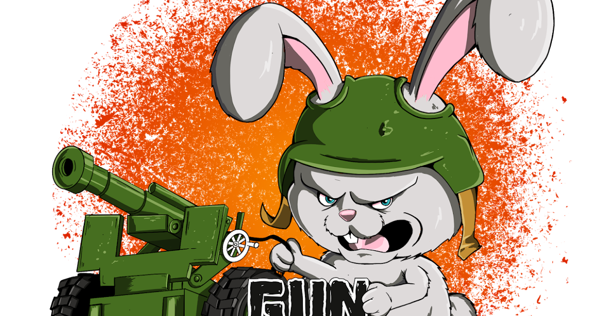 Willard Kill Creative Gun Bunny Tshirt Design