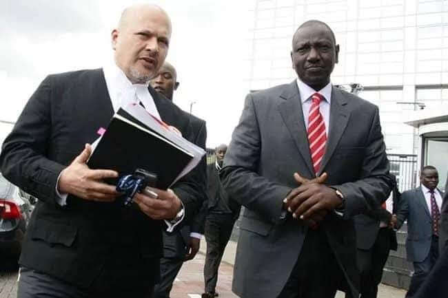 Deputy President William Ruto with Karim Khan Deputy President William Ruto with Karim Khan