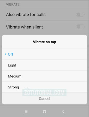 Mematikan Getaran dan Bunyi Tombol Navigasi Android Xiaomi Semua Versi