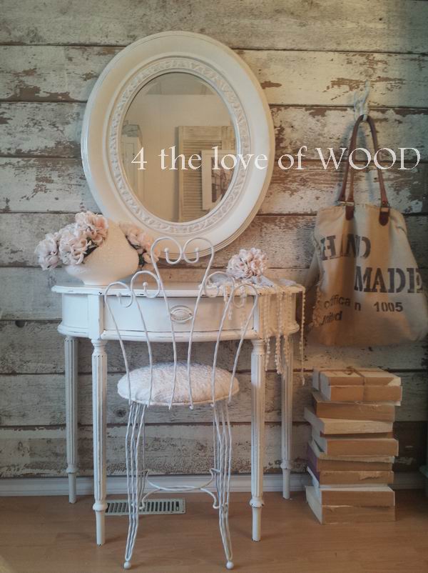 4 the love of wood SHABBY CHIC VANITY SET painted with annie sloan