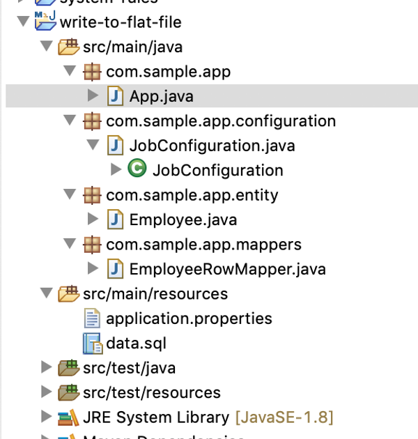 Programming for beginners Spring Batch Write data to files