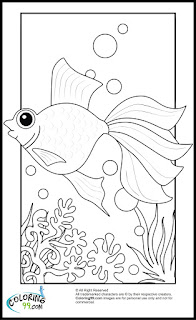 goldfish coloring pages to print