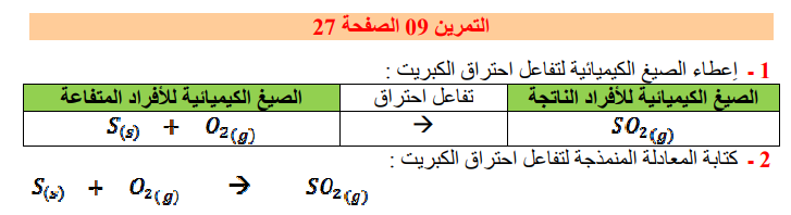 حل تمرين 9 صفحة 27 الفيزياء للسنة الثالثة متوسط - الجيل الثاني