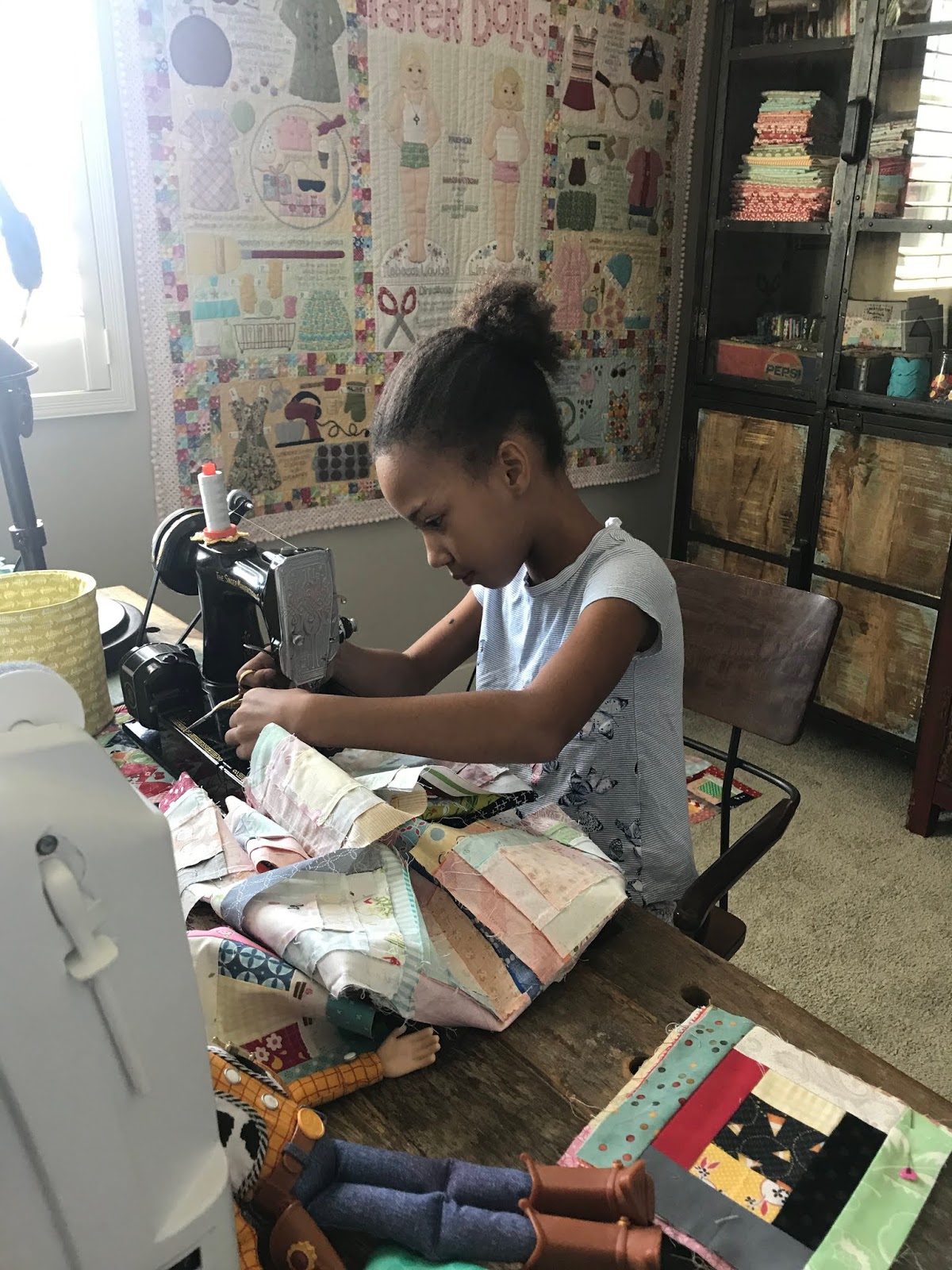 dream quilt create Teaching grandchildren to sew