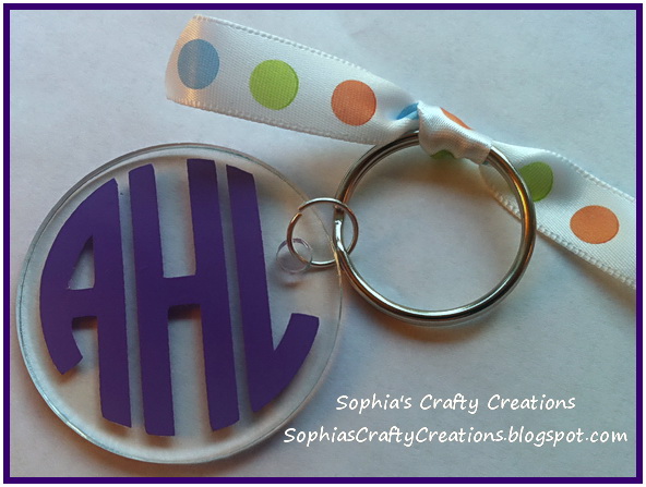 Sophia's Crafty Creations: Personalized preppy acrylic key chains