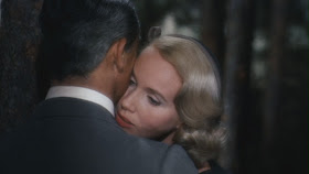 Eva Marie Saint hugging Grant North by Northwest 1959 movieloversreviews.filminspector.com