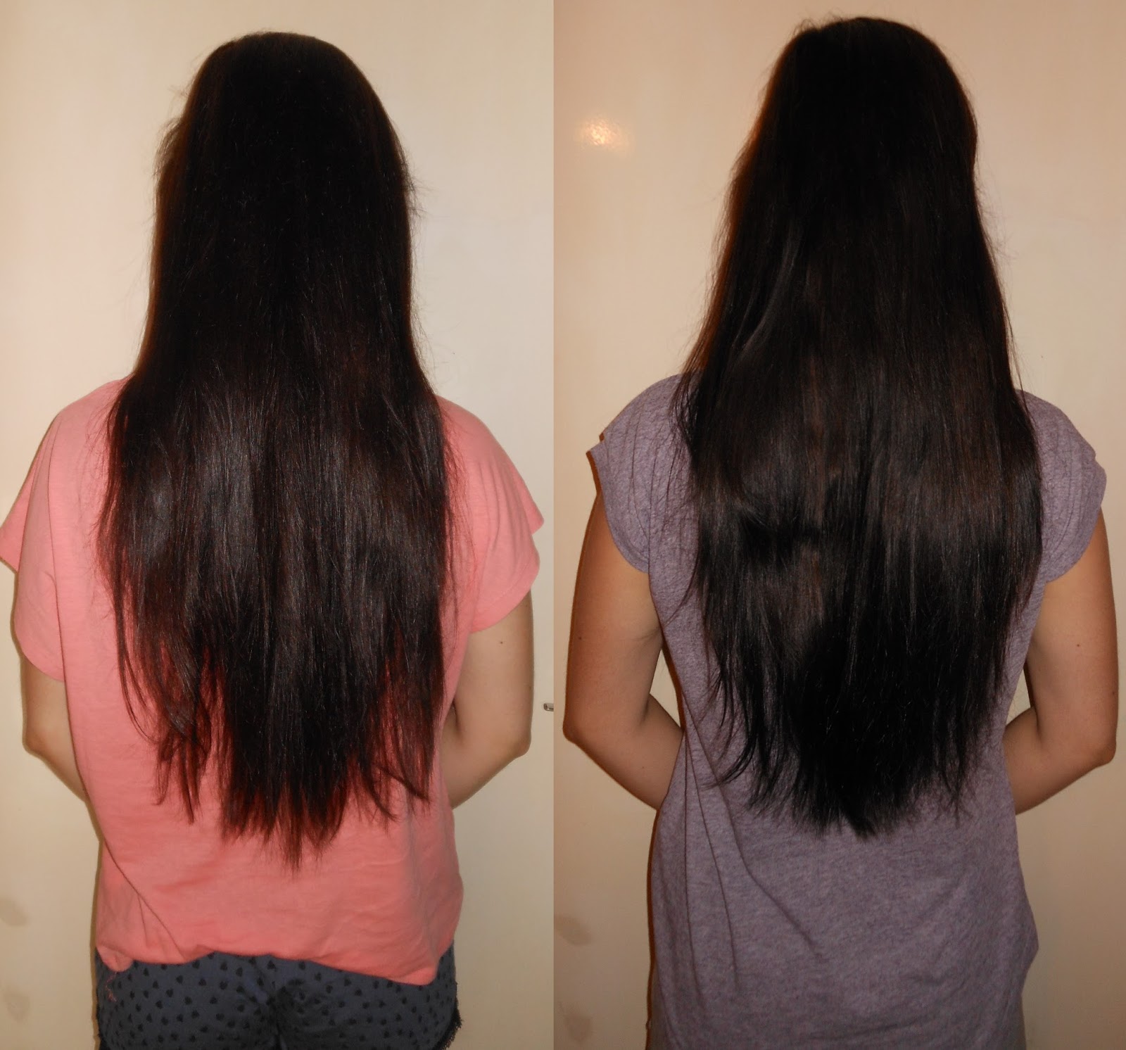 1 an de pousse de cheveux
