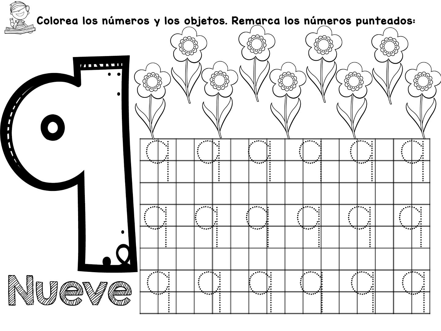 Cuaderno Aprendamos Los Numeros Del 1 Al 10 Materiales