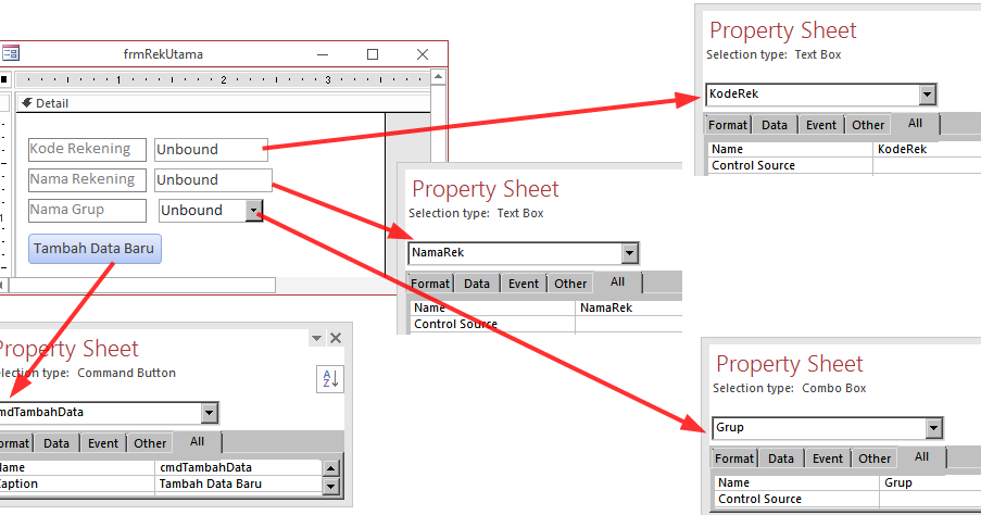Menambah Data Baru pada MySql Back-end Melalui Form di Access Front-end ...