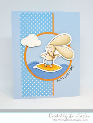 Hang Ten Dude card-designed by Lori Tecler/Inking Aloud-stamps and dies from The Cat's Pajamas