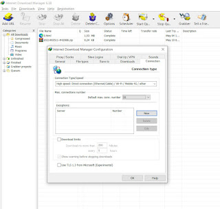 cara mempercepat download idm dengan mengatur koneksi internet