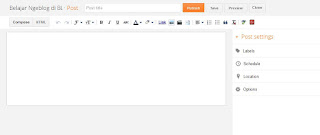 Tampilan Dasbor Baru Blogger.com