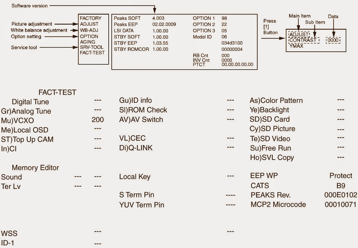 Master Electronics Repair ! PANASONIC THL32X10A LCD TV HOW TO ENTER
