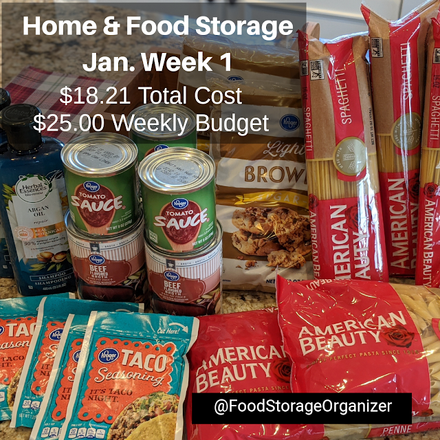 Added a Few Items to My 3Month Food Storage Supply Food Storage Organizer