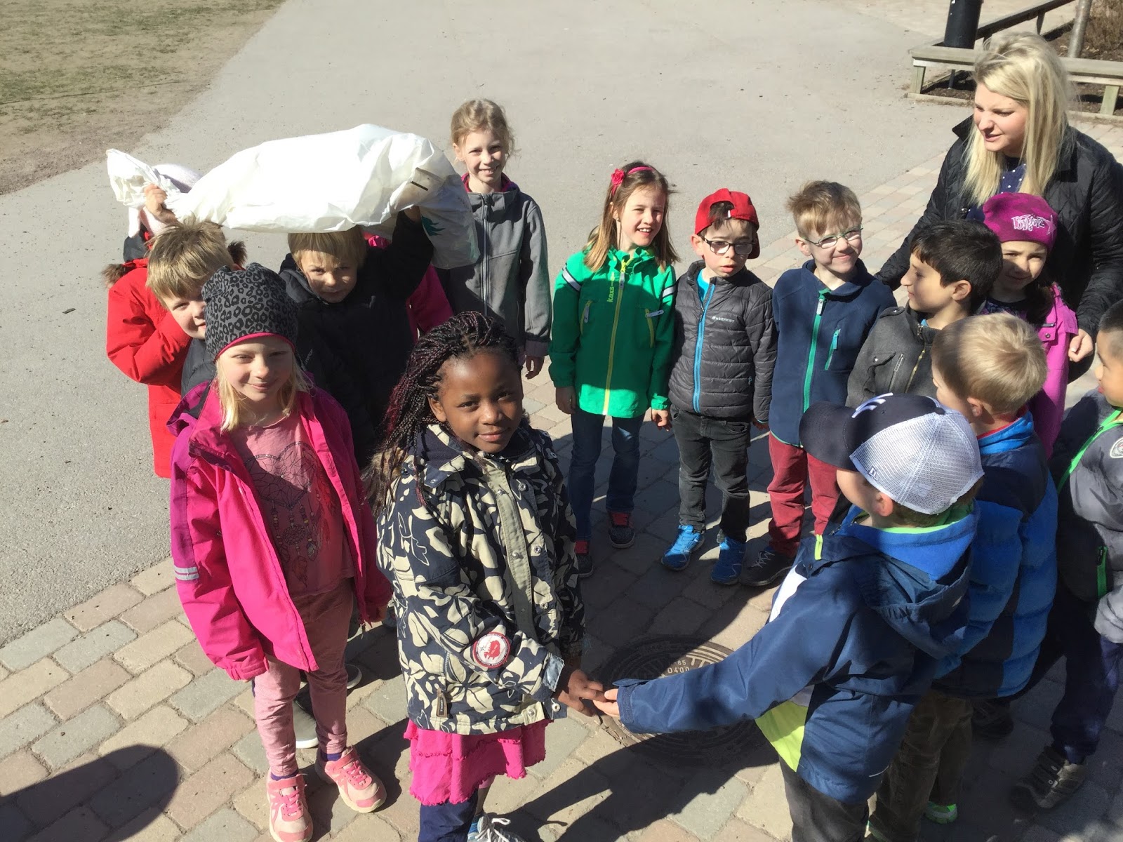 Förskoleklass B Skräpplockardag