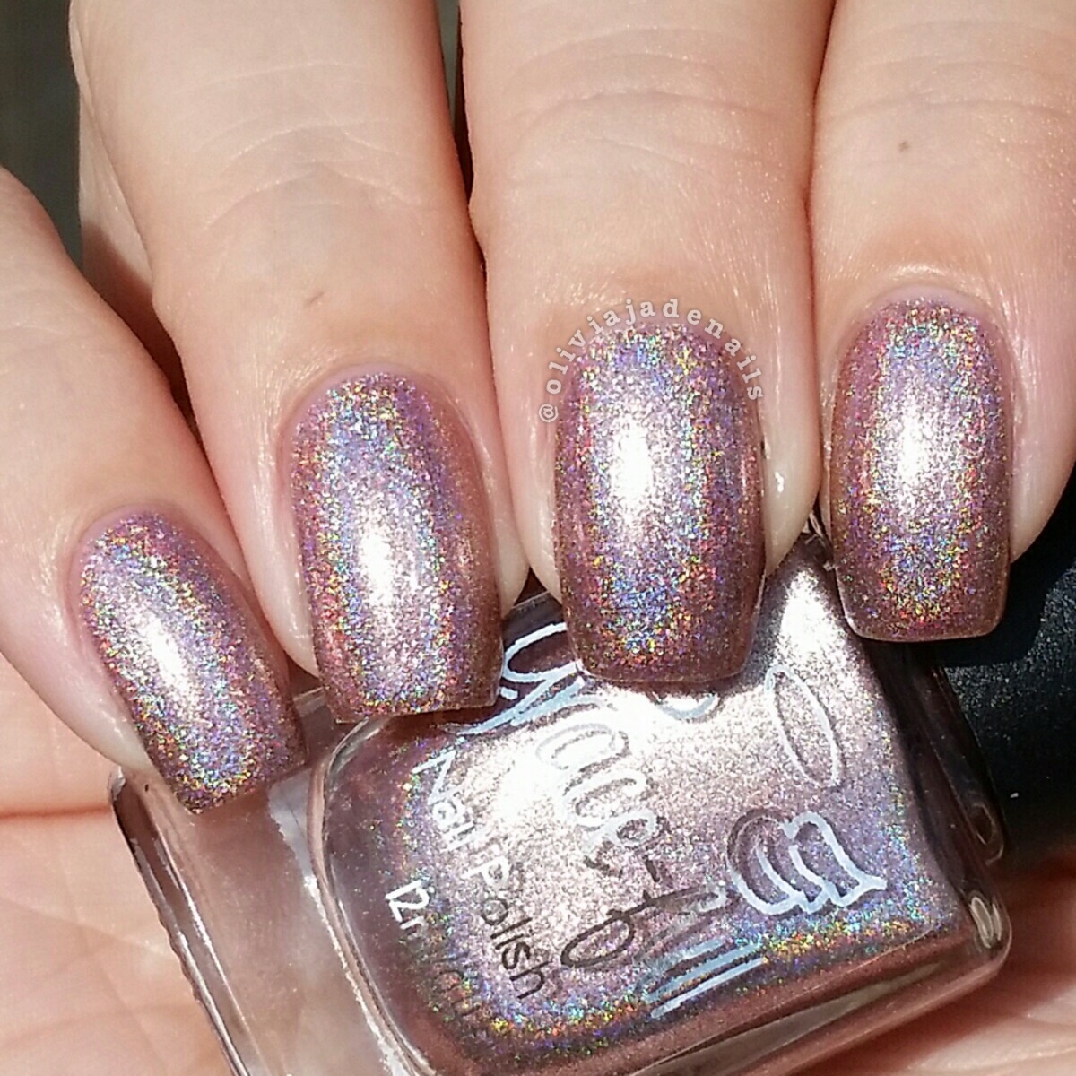 Grace-full Nail Polish Christmas Rose swatched by Olivia Jade Nails