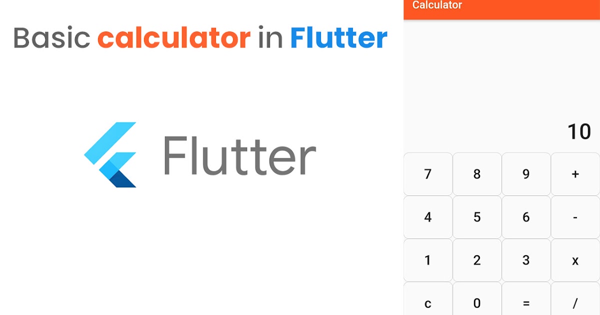Simple Calculator with Flutter
