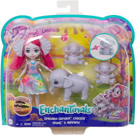 Enchantimals Prunie Sunny Savanna Family Pack Esmeralda Elephant Figure