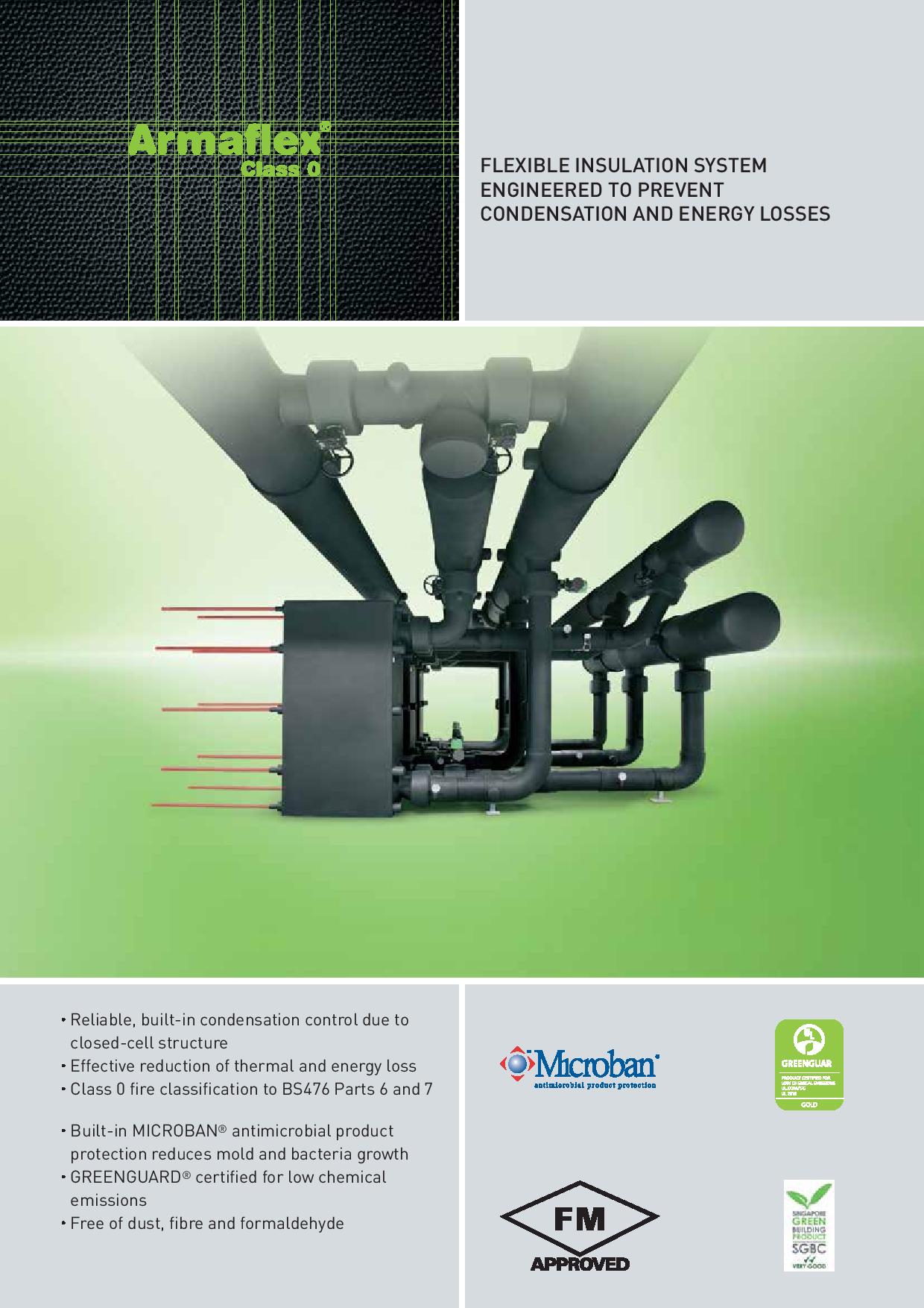 ARMAFLEX RUBBER PIPE INSULATION "CLASS O"