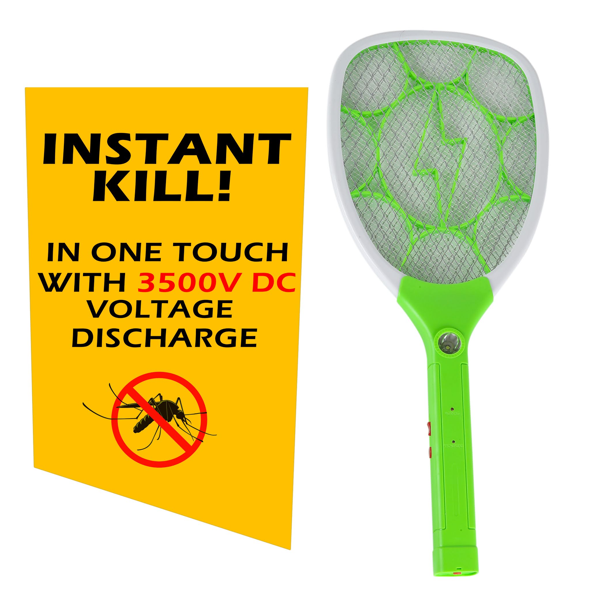 Mosquito Killer Bat With Torch Light Rechargeable Mosquito Racket